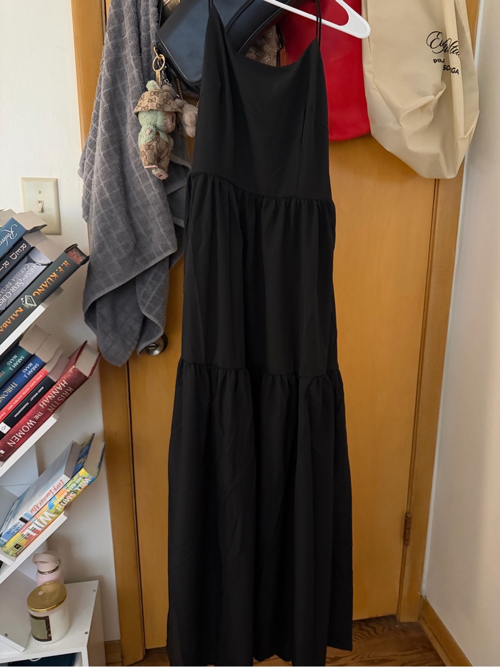 Women’s Black Tiered Maxi Dress